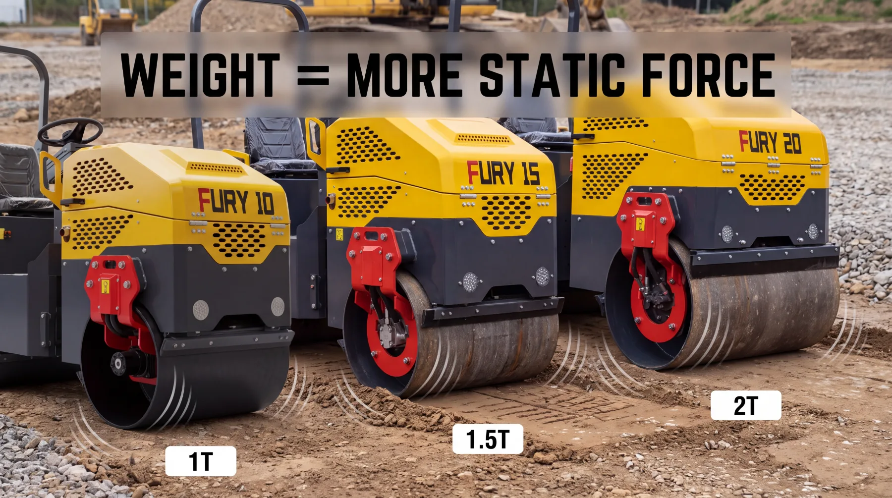 TYPHON Fury 10, Fury 15, and Fury 20 weight comparison