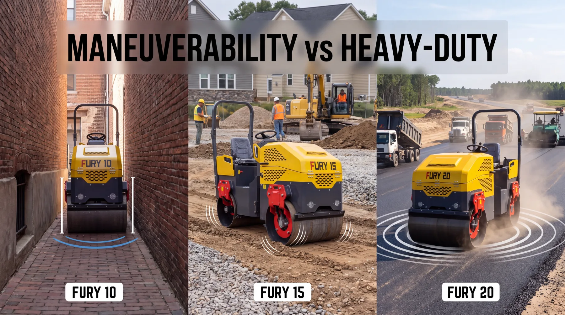 TYPHON Fury maneuverability versus heavy-duty compaction comparison