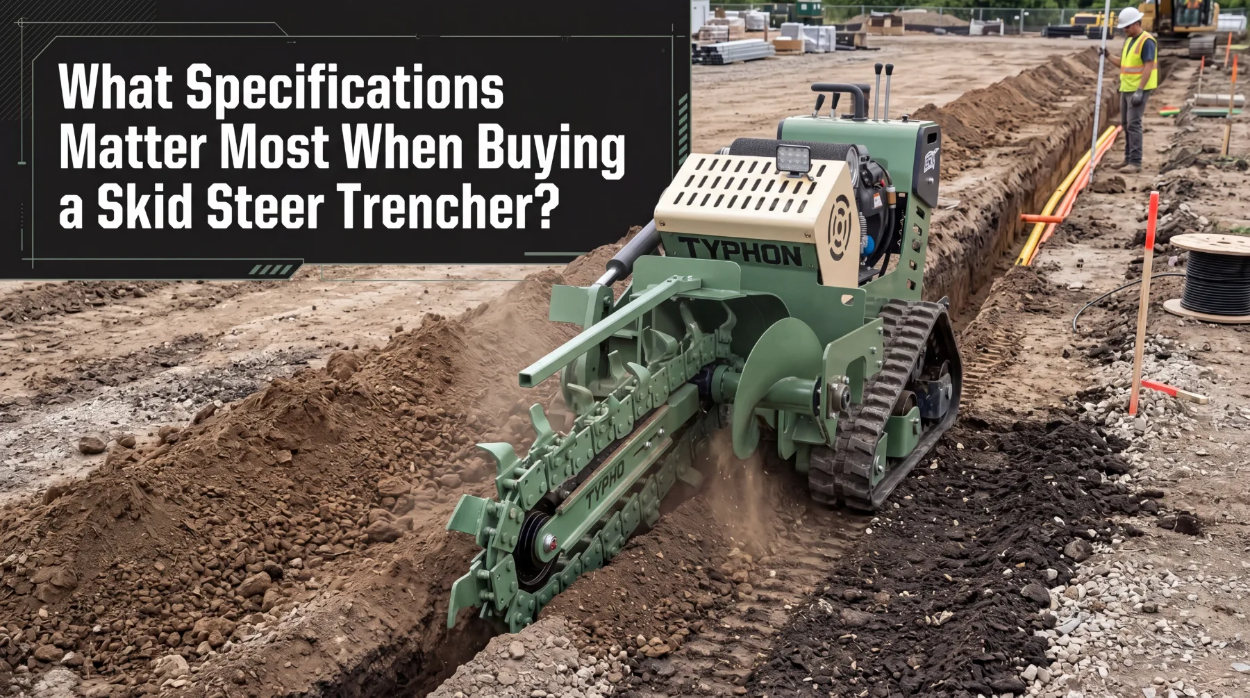 Skid steer trencher