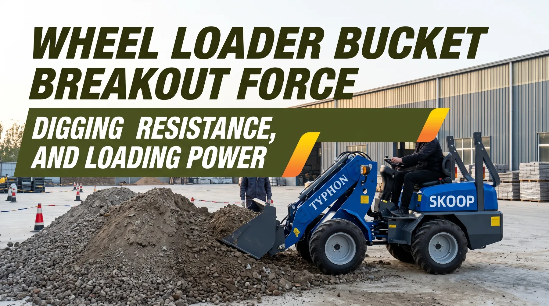 Wheel loader bucket breakout force