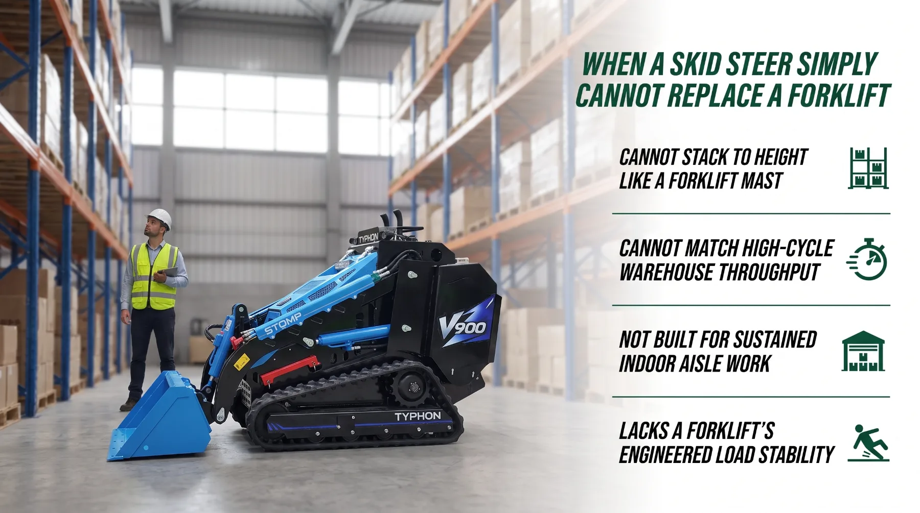 Skid steer and forklift