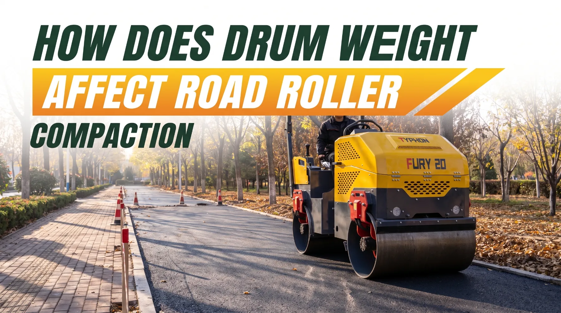 Road roller compaction