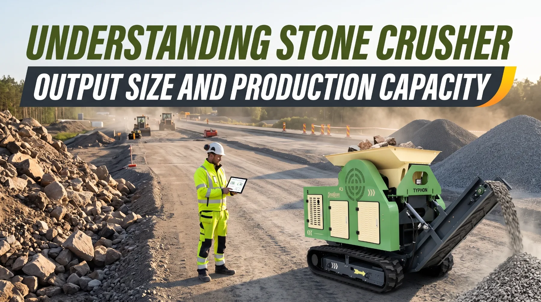 Stone crusher output size and production capacity