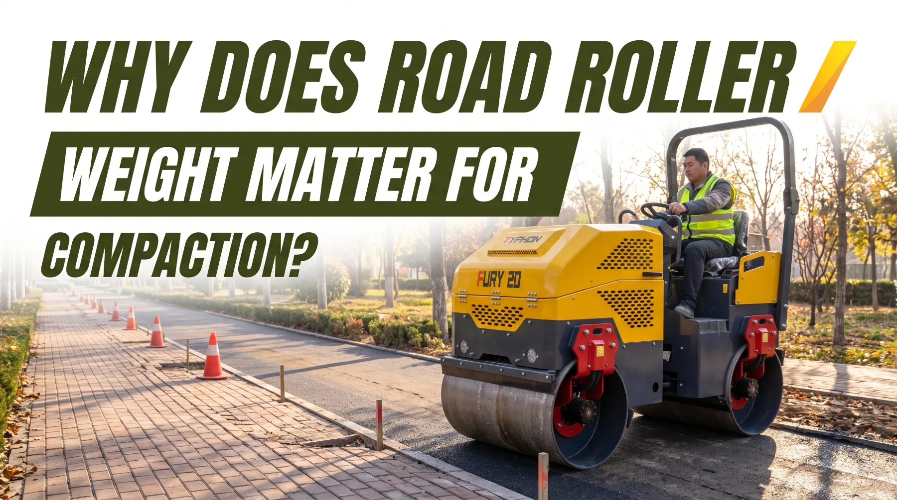 Road roller weight and compaction