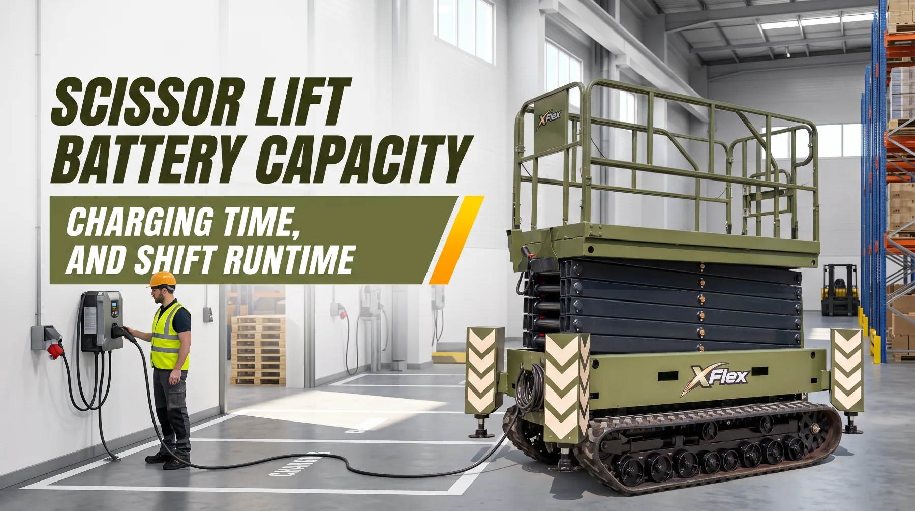 Scissor lift battery capacity
