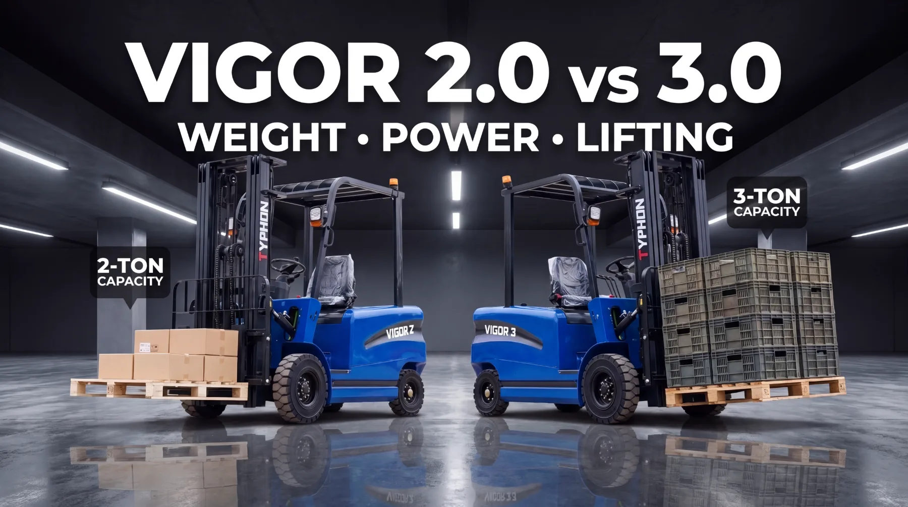 TYPHON Vigor 2.0 vs 3.0: Comparing Weight, Power, and Lifting Performance