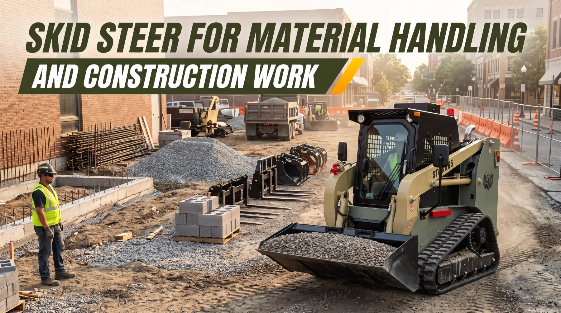 Skid Steer for Material Handling and Construction Work