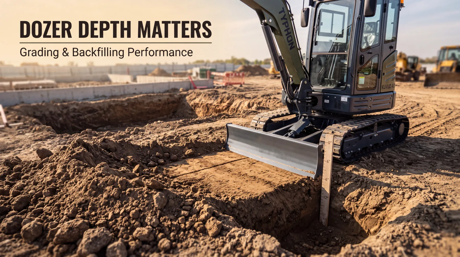 How Excavator Dozer Depth Affects Grading and Backfilling Performance