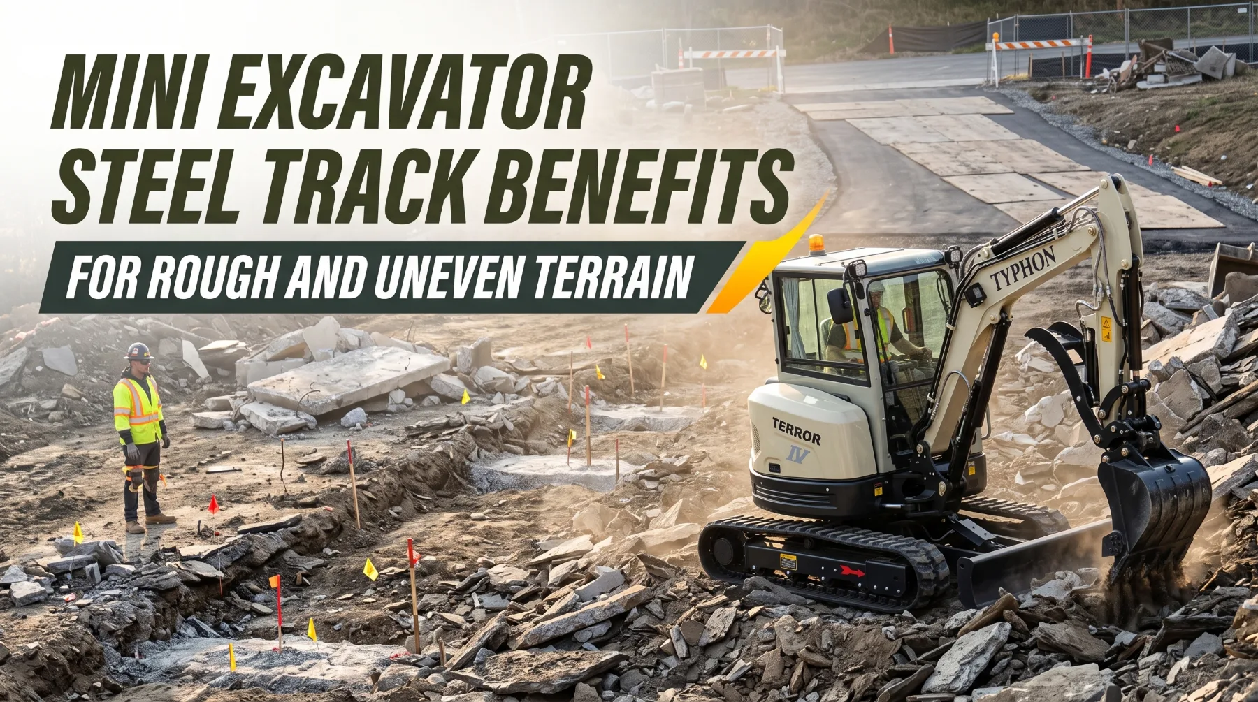 Mini Excavator Steel Track Benefits for Rough and Uneven Terrain