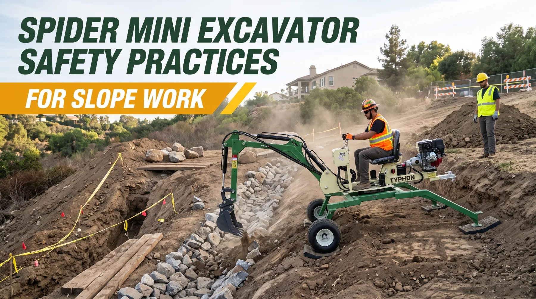 Spider Mini Excavator Safety Practices for Slope Work