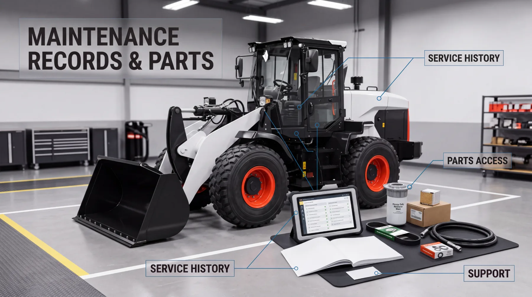 Wheel Loader Maintenance Records and Parts Availability