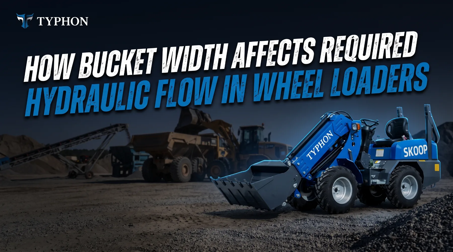 Wheel loader hydraulic flow