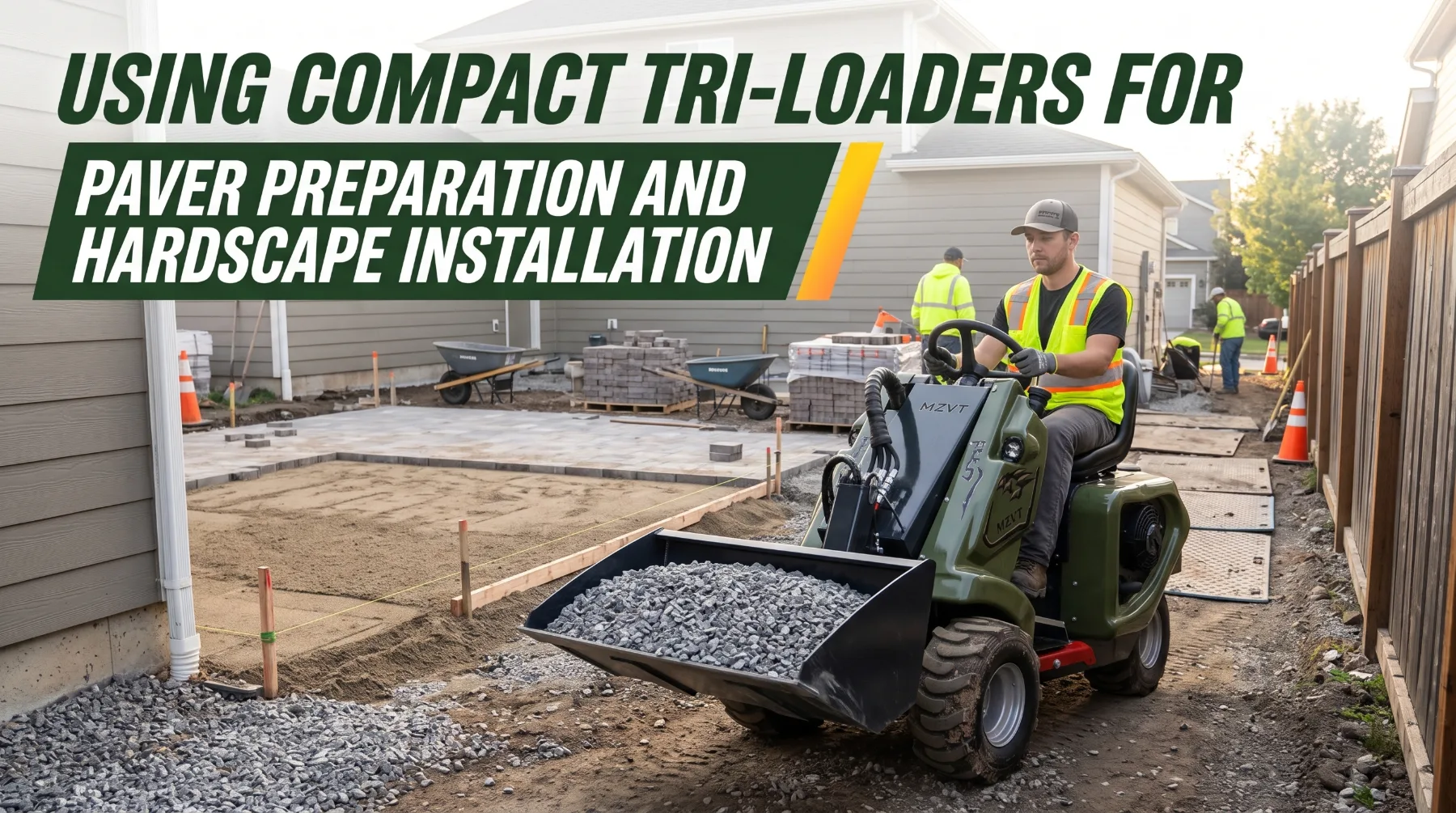 Using Compact Tri-Loaders for Paver Preparation and Hardscape Installation