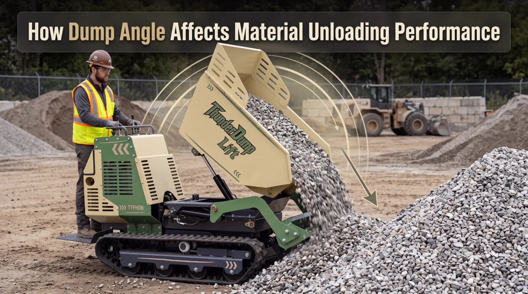 How Dump Angle Affects Material Unloading Performance