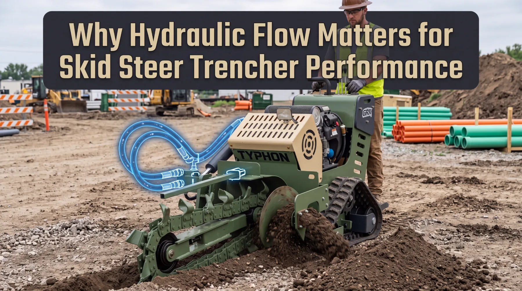 Why Hydraulic Flow Matters for Skid Steer Trencher Performance