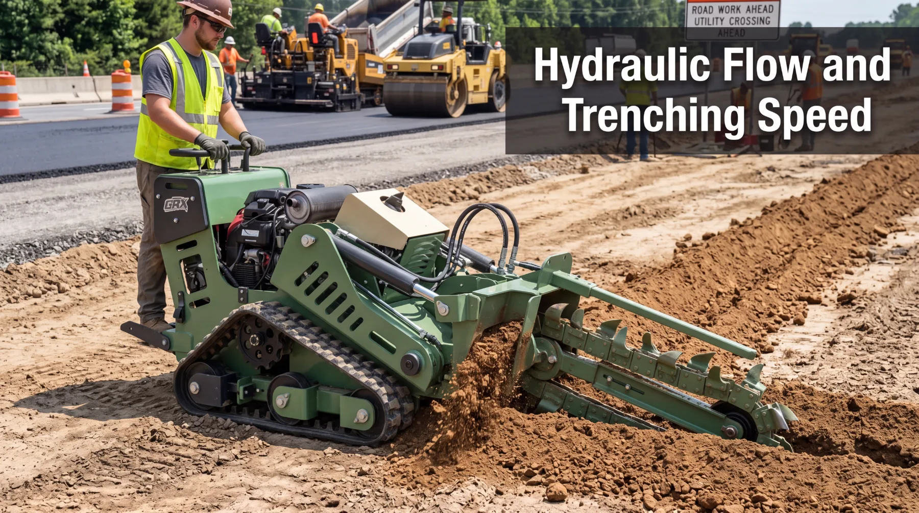 Why hydraulic flow matters for skid steer trencher performance