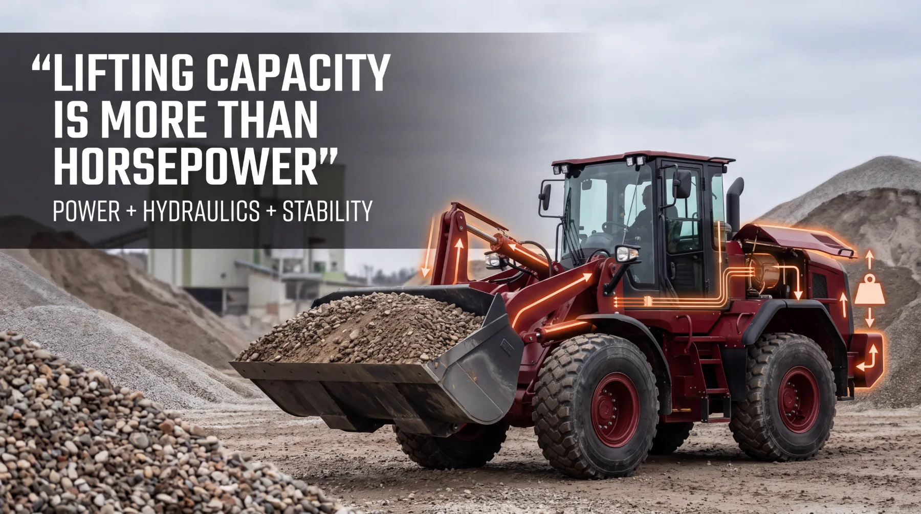 Why Wheel Loader Lifting Capacity Depends on More Than Engine Horsepower