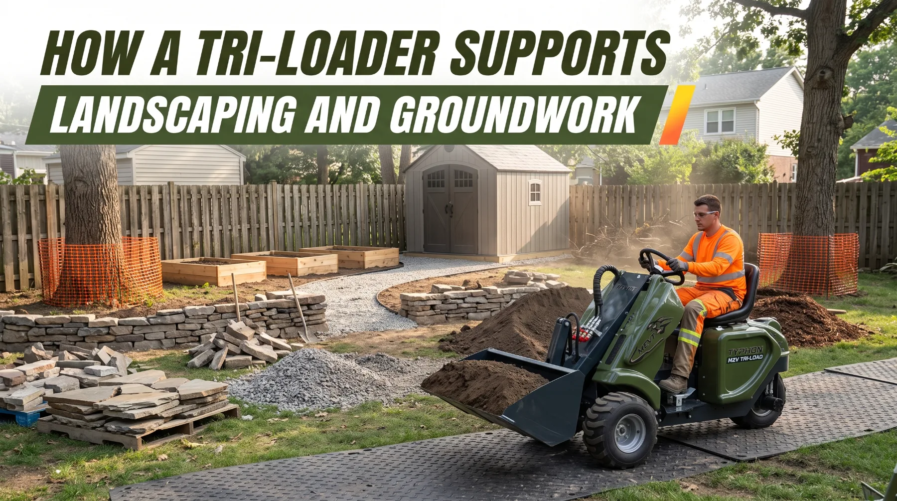 How a Tri-Loader Supports Landscaping and Groundwork