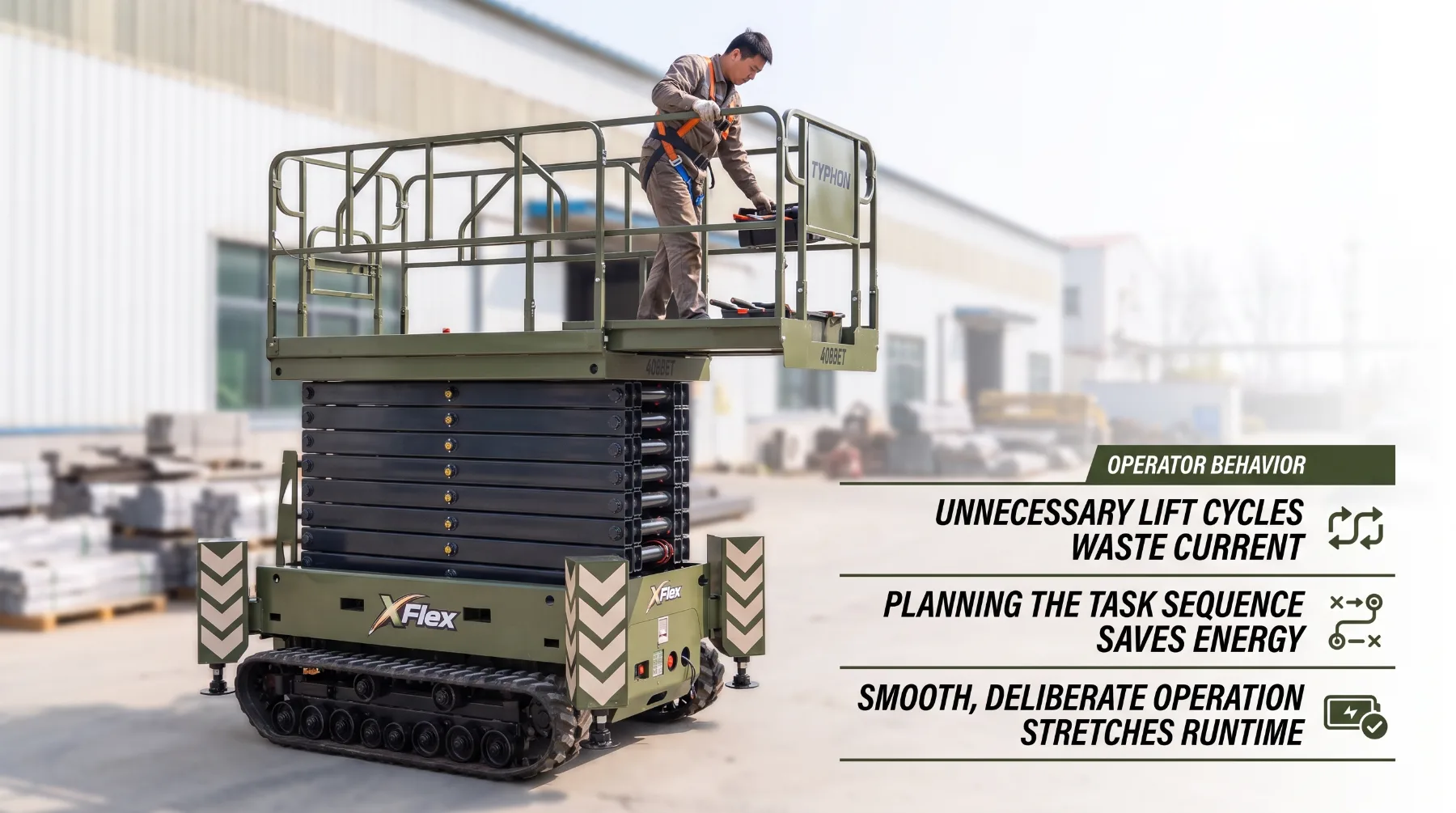 Electric scissor lift
