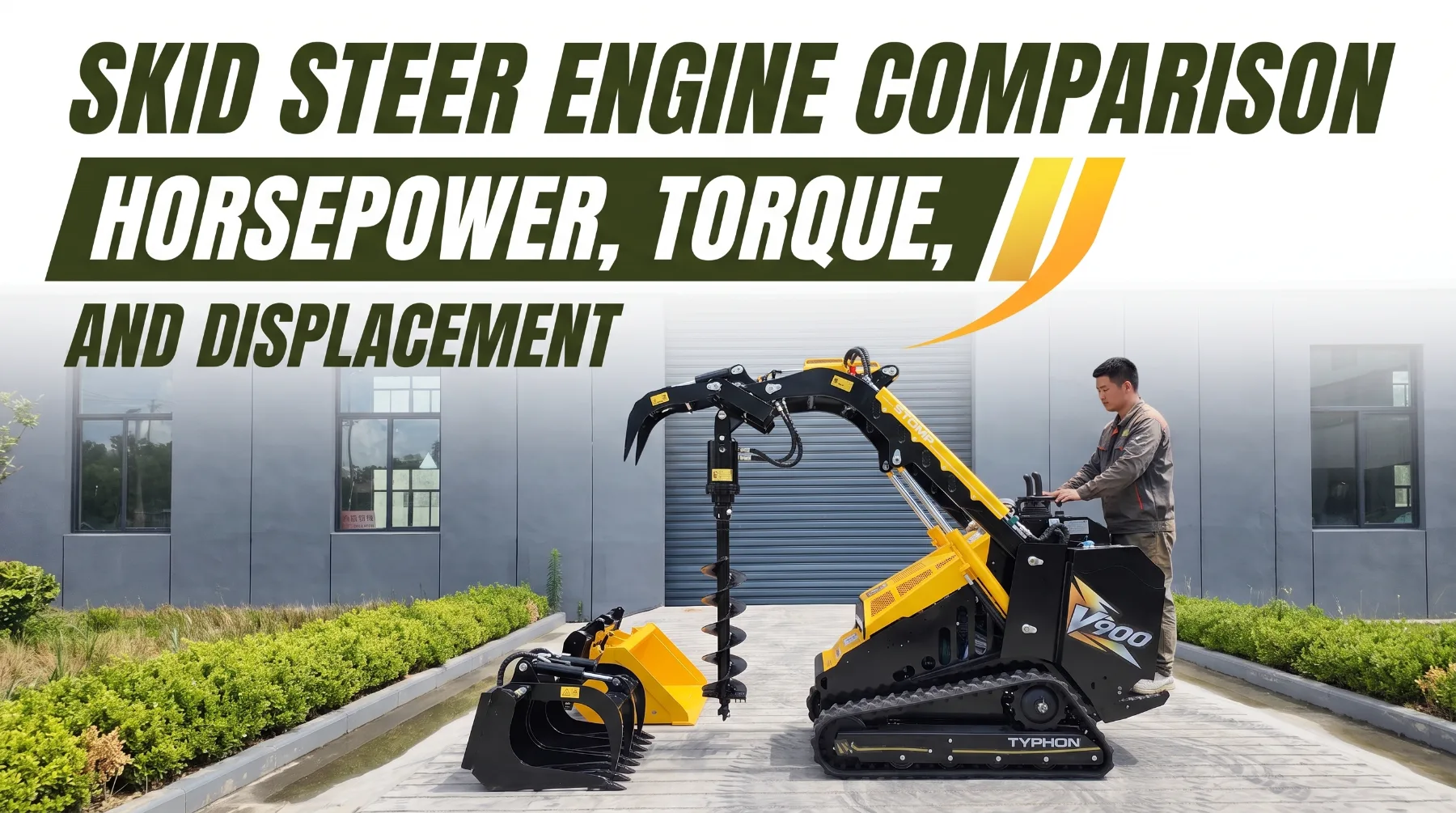 Skid Steer Engine Comparison: Horsepower, Torque, and Displacement