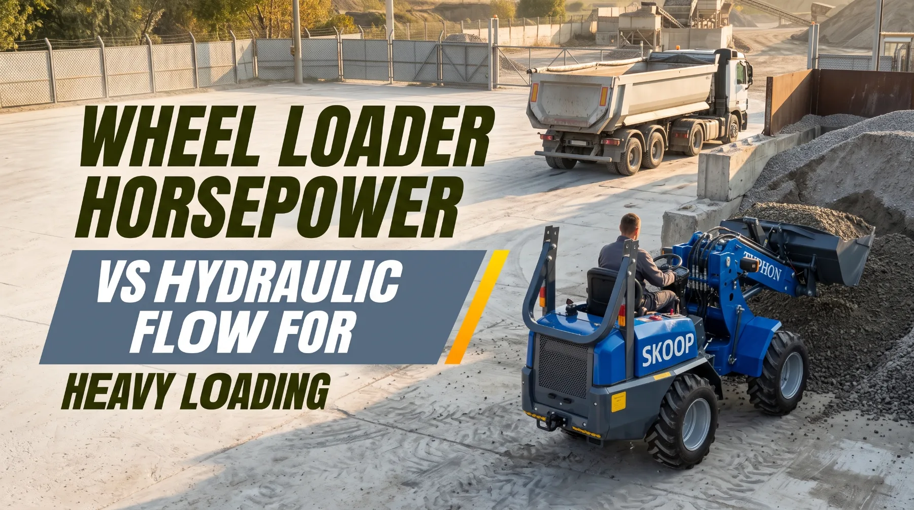 Wheel Loader Horsepower vs Hydraulic Flow for Heavy Loading