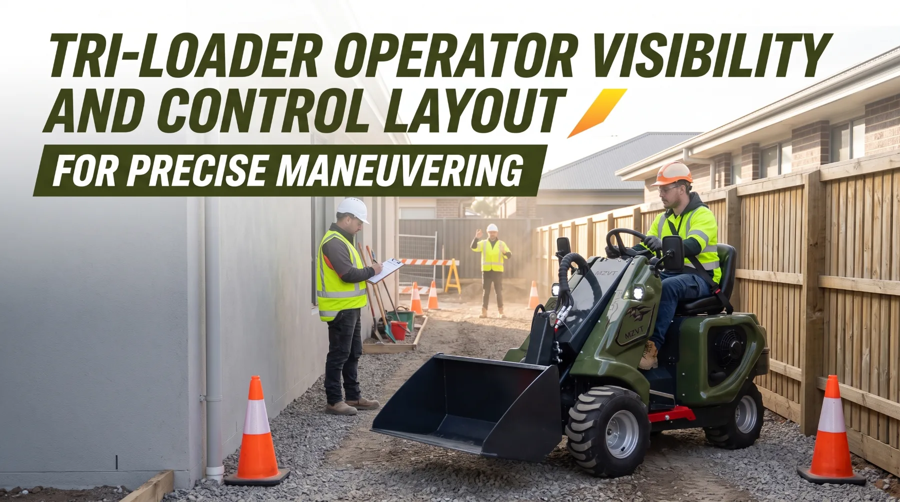 Tri-Loader Operator Visibility and Control Layout for Precise Maneuvering - KONSTRUCTZ Equipment Guide