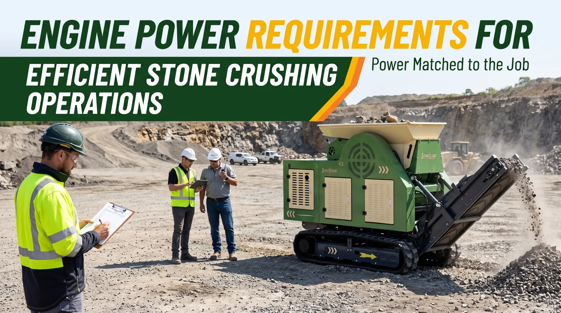Engine Power Requirements for Efficient Stone Crushing Operations