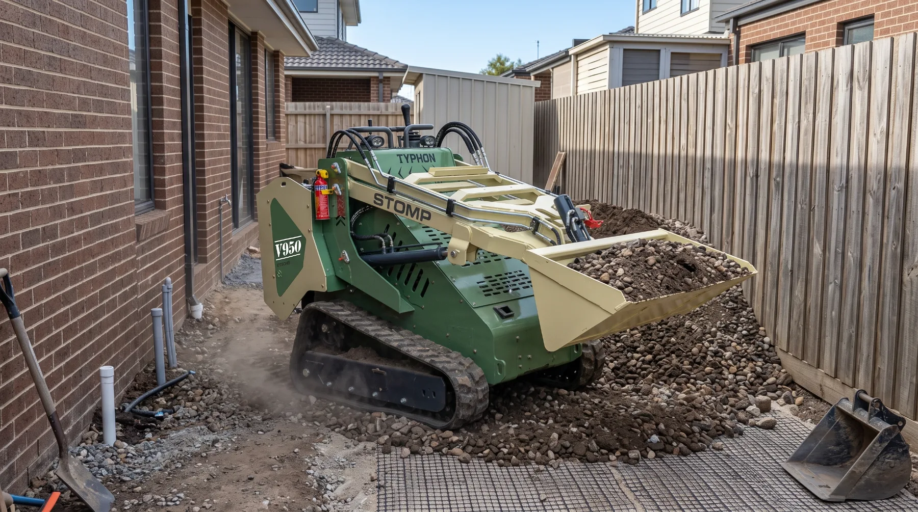 TYPHON STOMP V950 loading and material handling