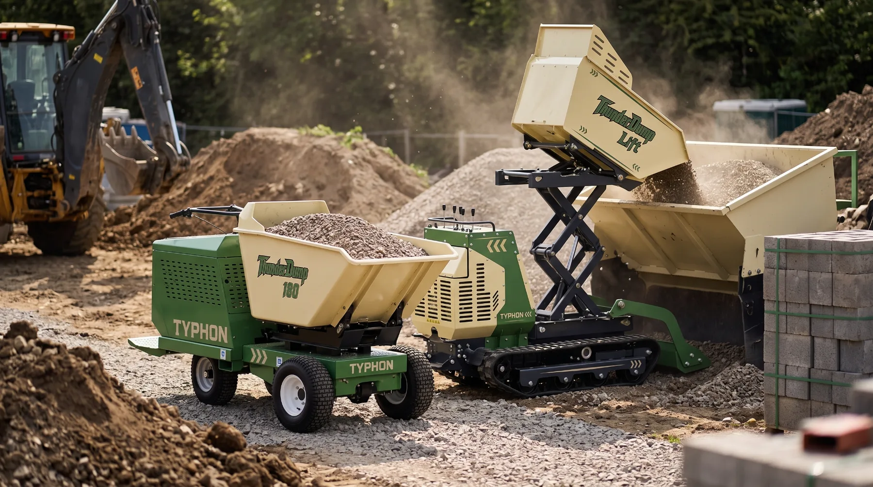 TYPHON ThunderDump Lift and 180 dumpers