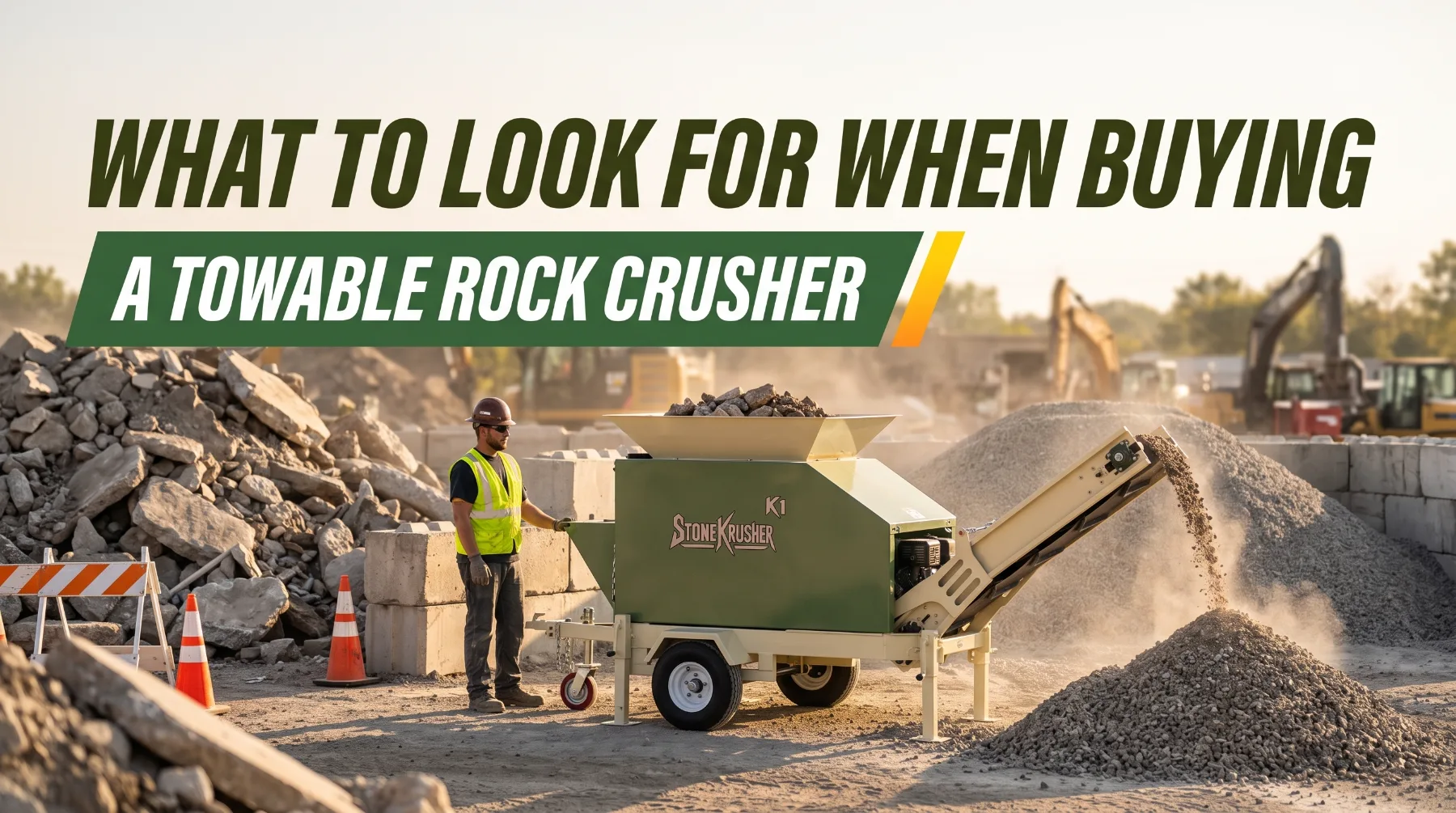 What to Look for When Buying a Towable Rock Crusher