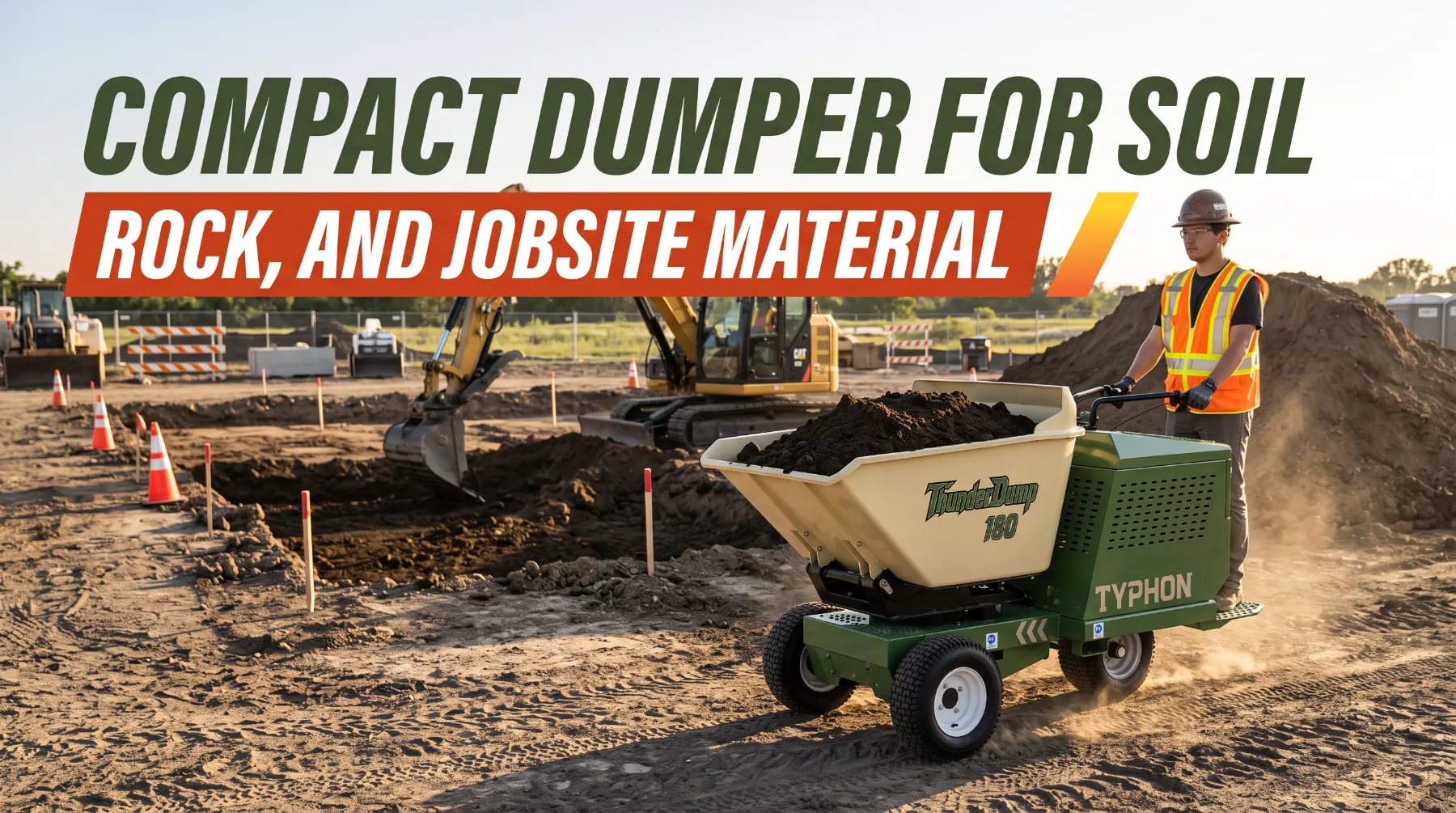 Compact Dumper for Soil, Rock, and Jobsite Material