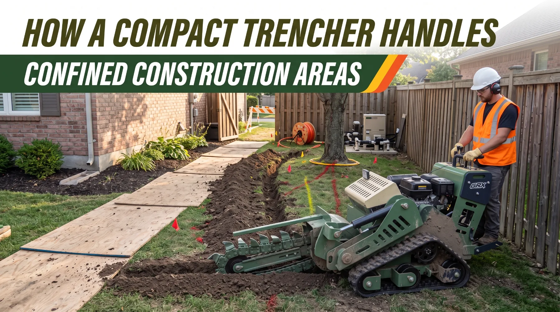 How a Compact Trencher Handles Confined Construction Areas - KONSTRUCTZ Equipment Guide