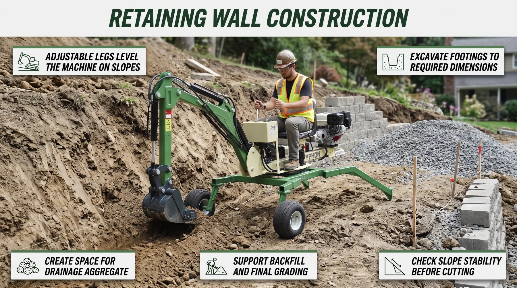 What construction projects benefit from a spider mini excavator
