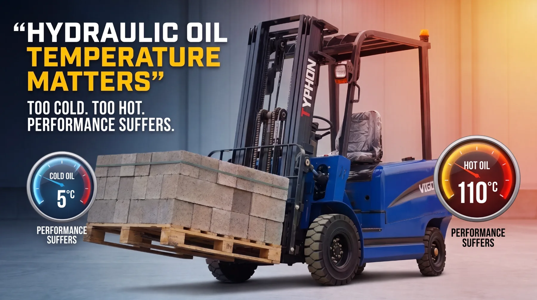 Forklift hydraulic oil