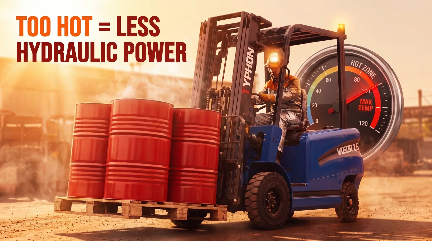 Forklift hydraulic oil