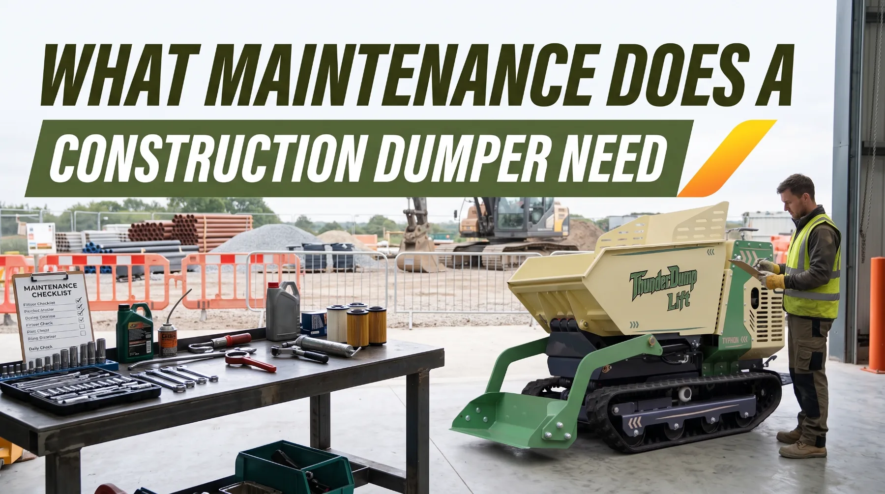 Construction dumper maintenance