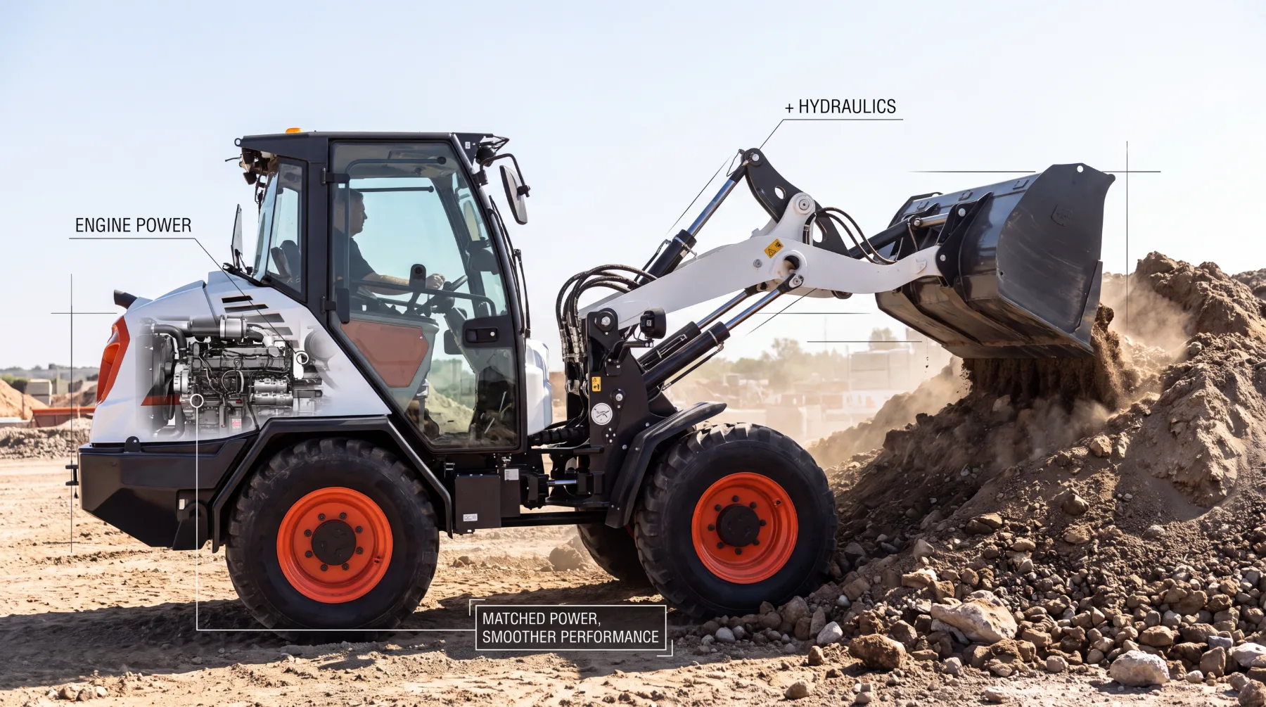 Wheel loader low-speed torque