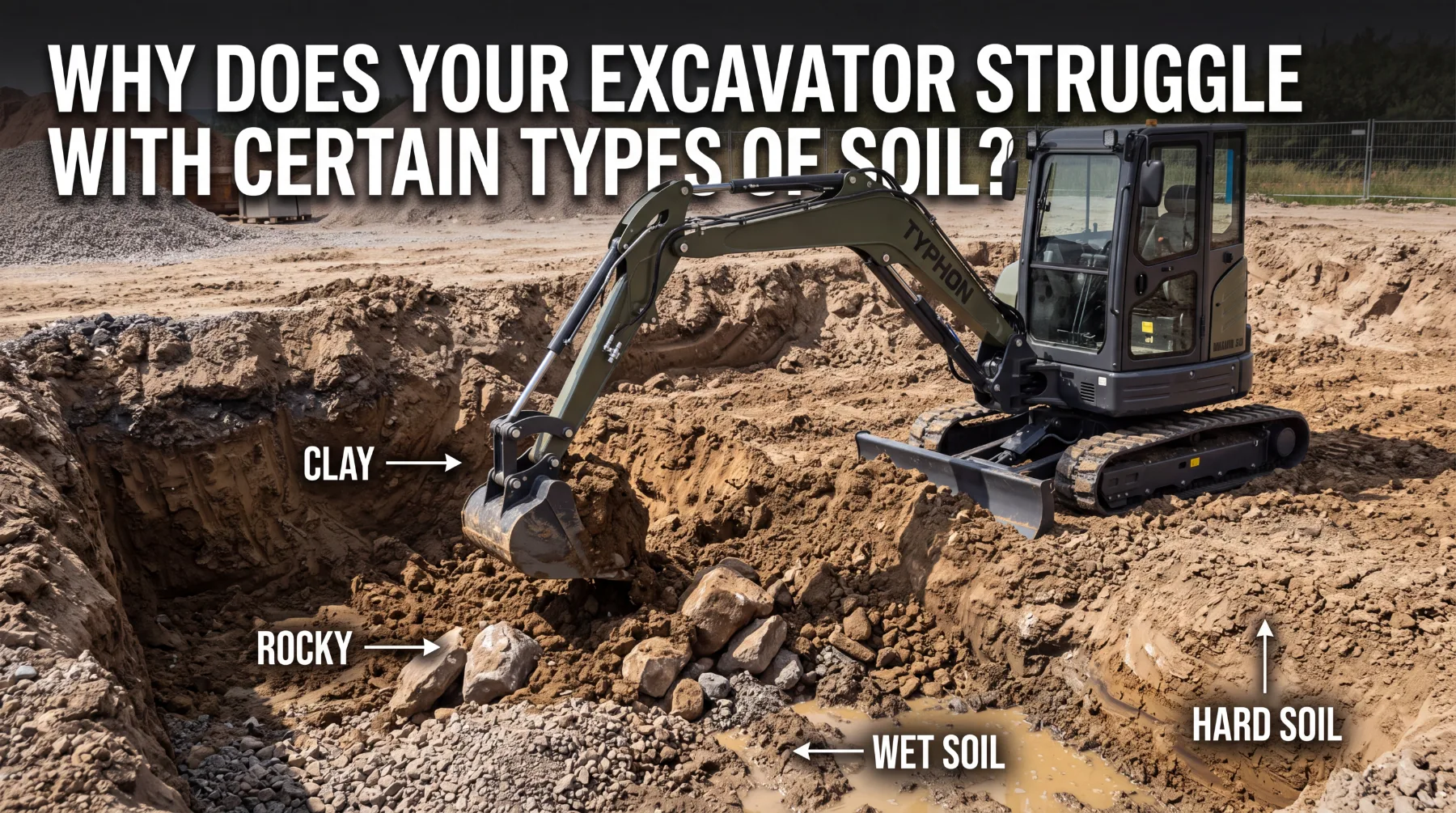 Why Does Your Excavator Struggle With Certain Types of Soil