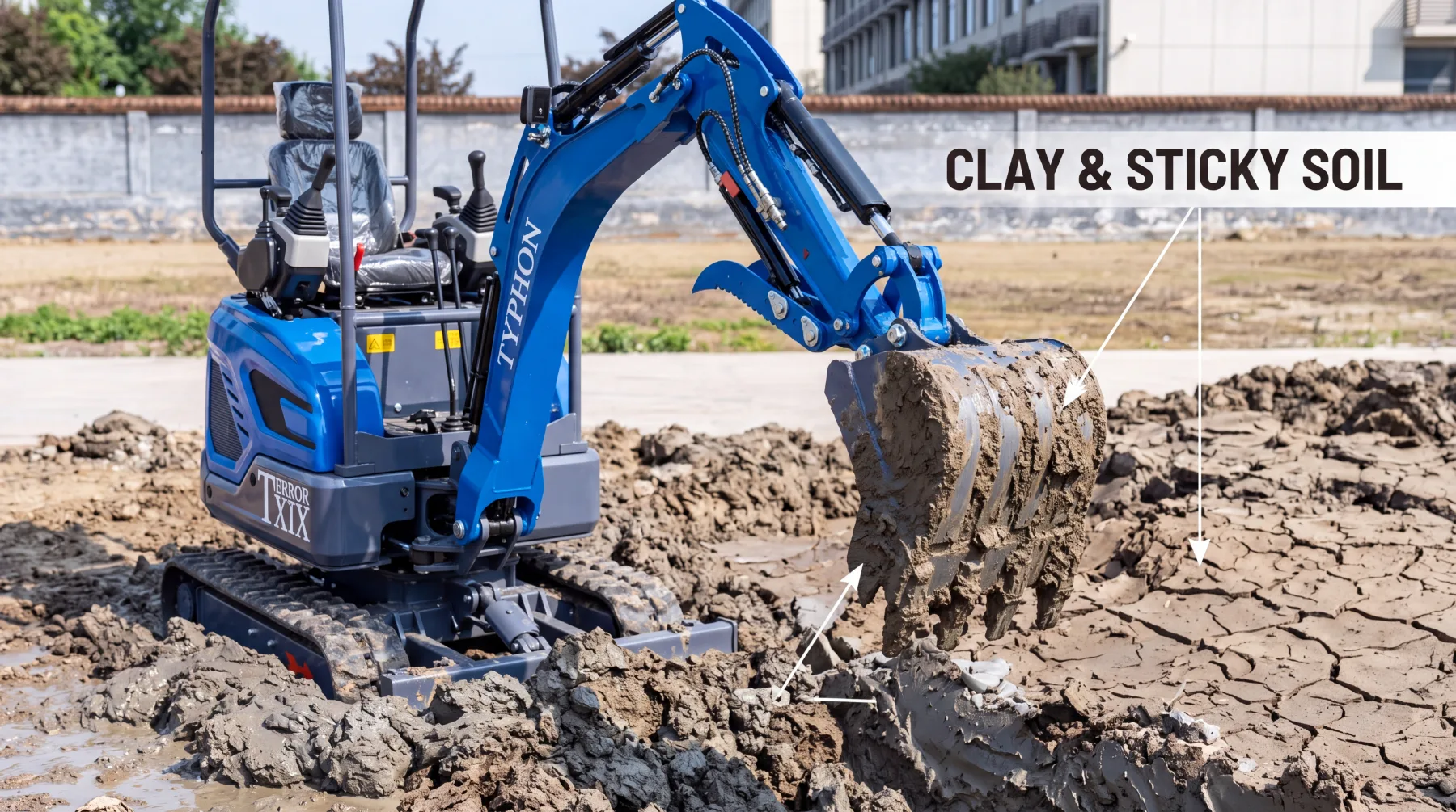 Clay and Sticky Soil