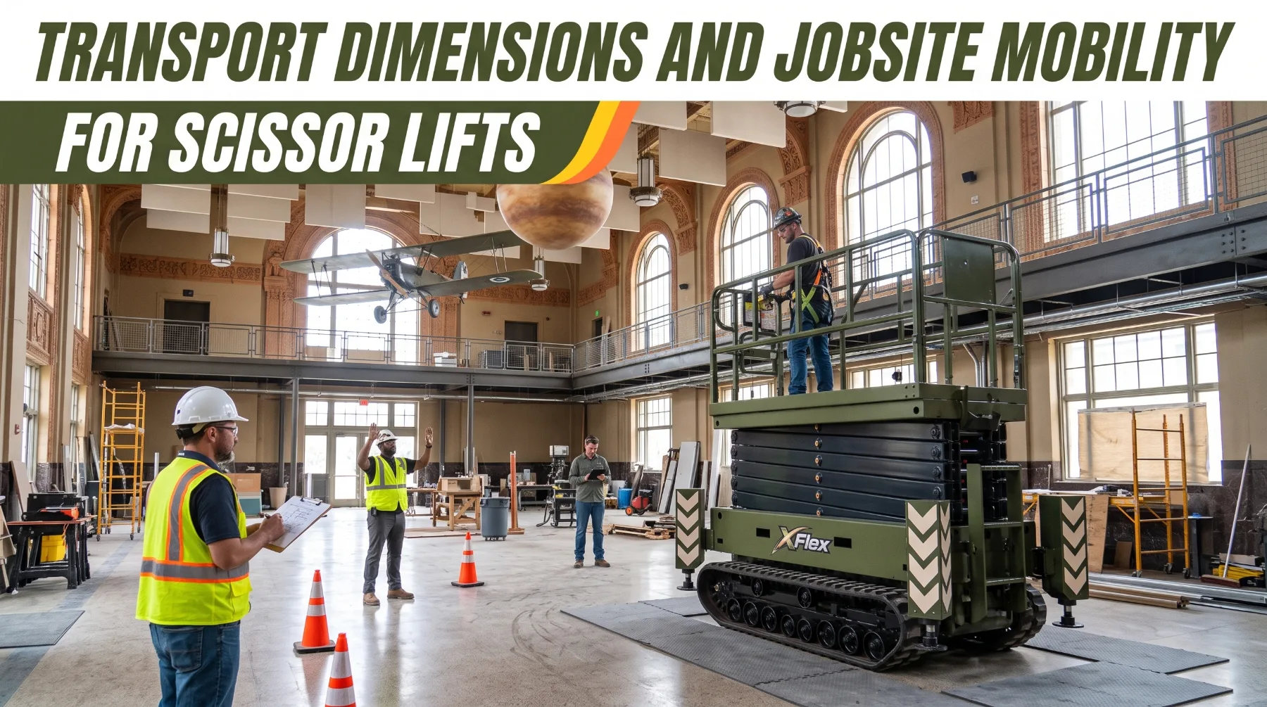 Transport Dimensions and Jobsite Mobility for Scissor Lifts