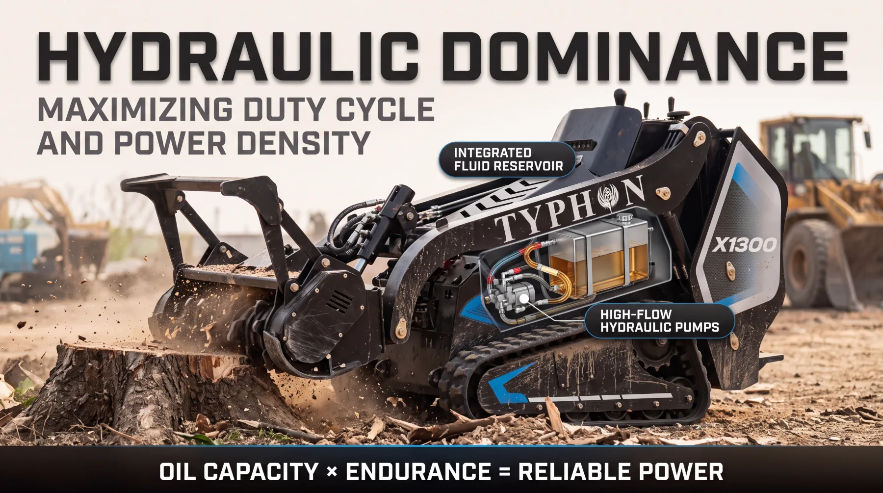 Why Hydraulic Oil Capacity Matters for Heavy-Duty Skid Steer Work
