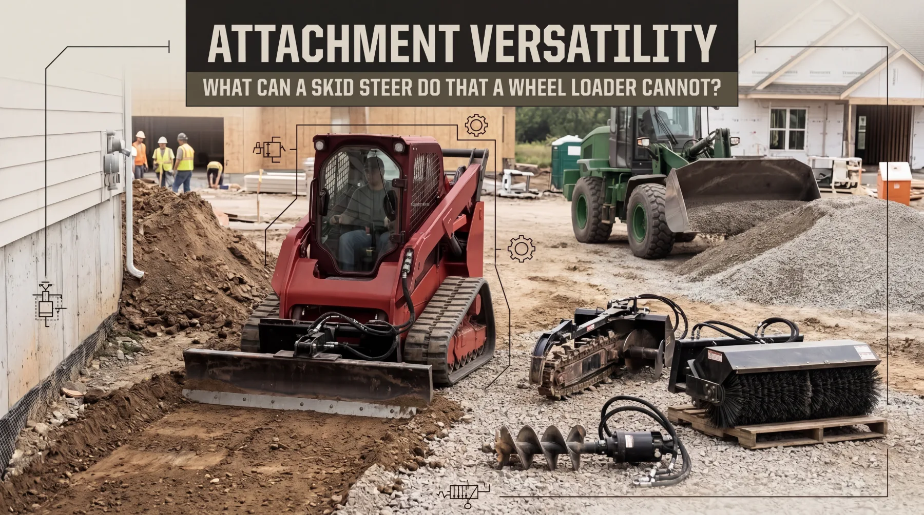 Skid steer attachment versatility
