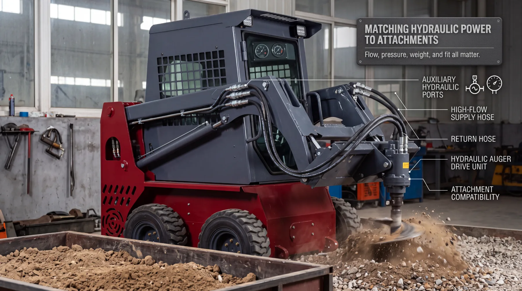 Skid steer attachment versatility