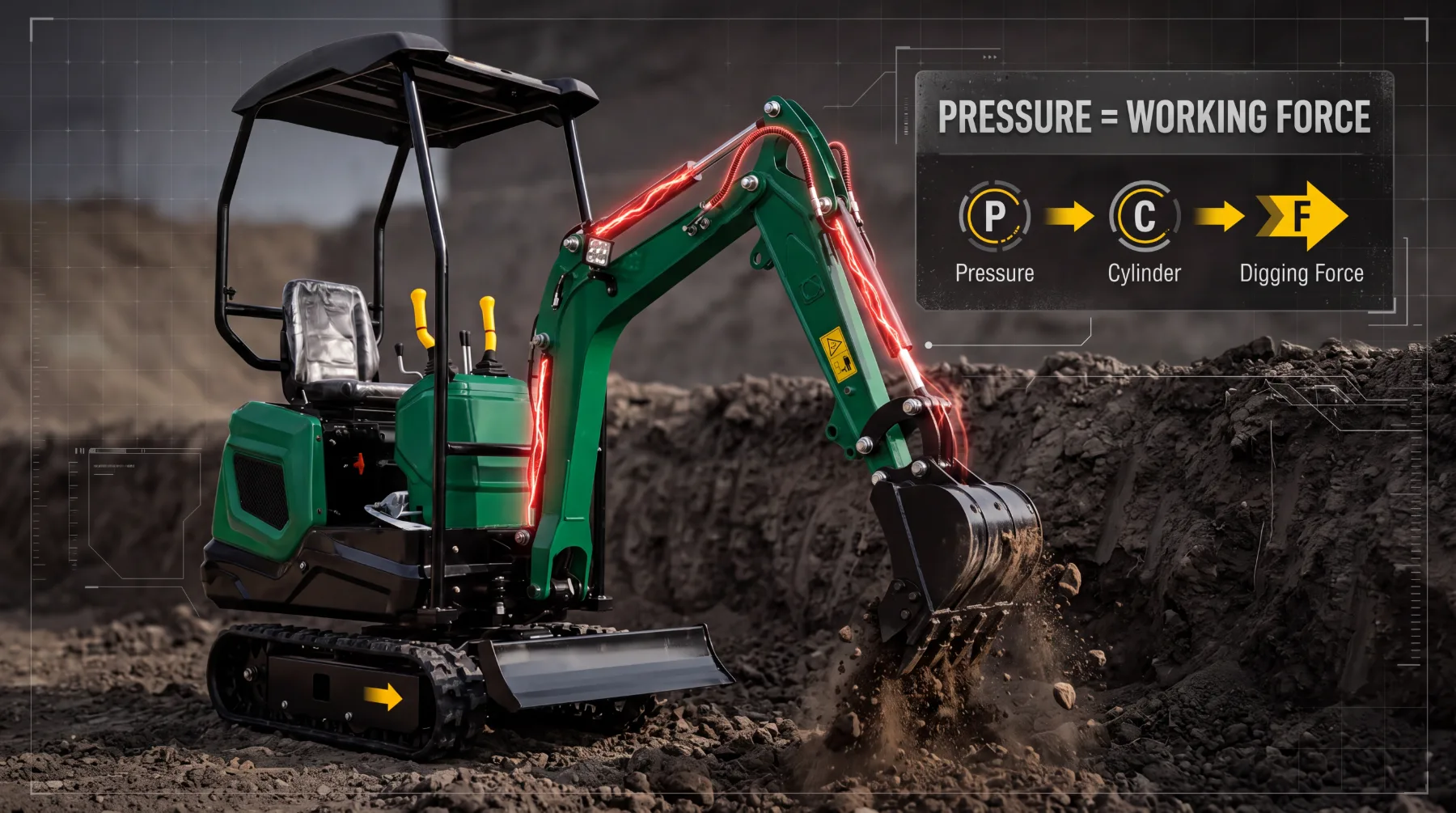 Hydraulic Pressure Controls Working Force