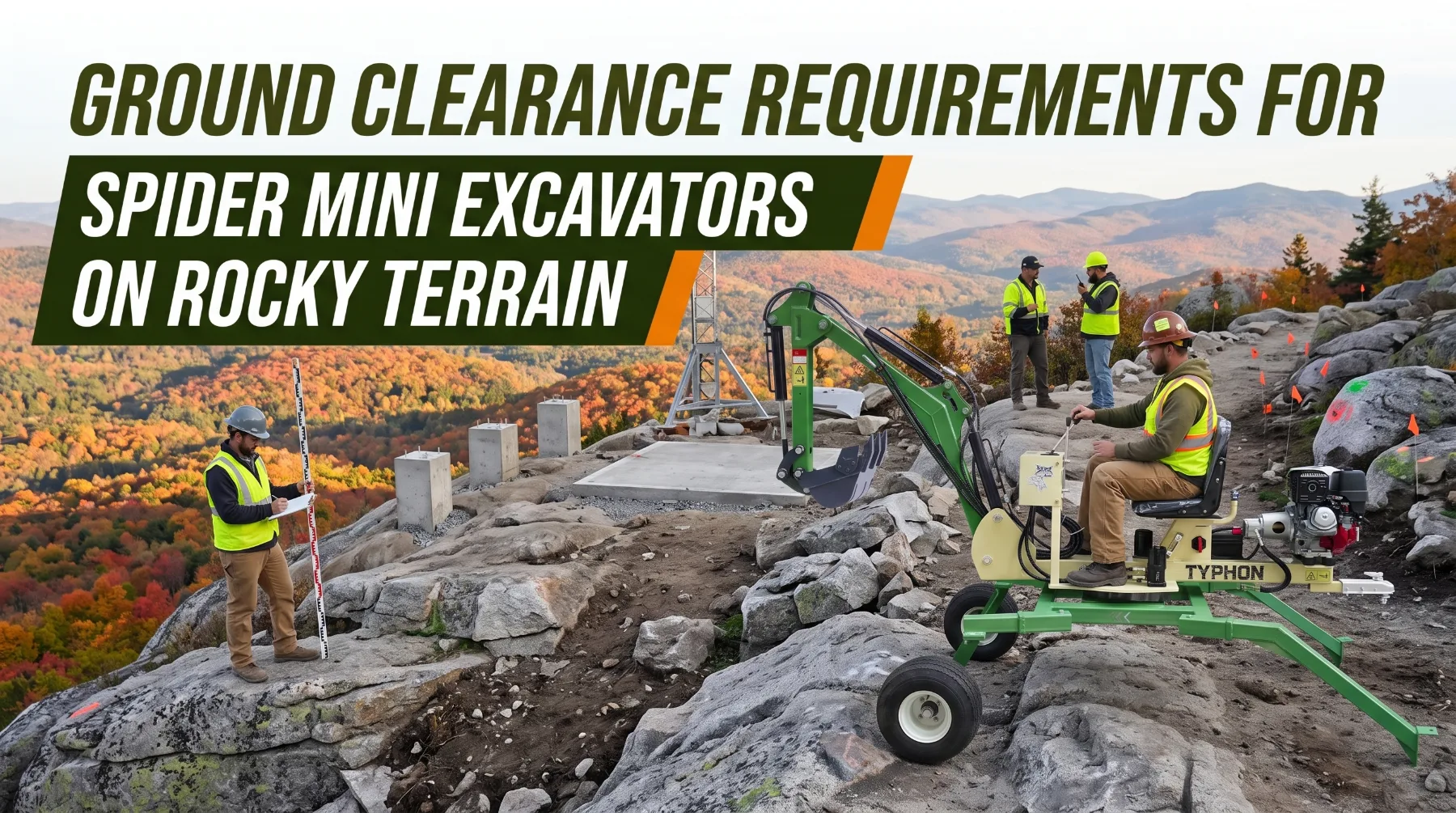 Ground Clearance Requirements for Spider Mini Excavators on Rocky Terrain