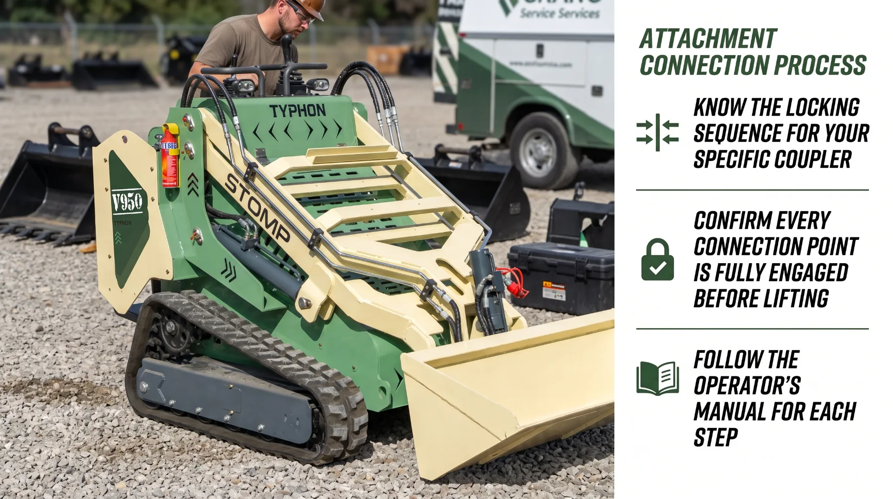 Comparing 3 quick coupler and 5 quick coupler skid steer systems