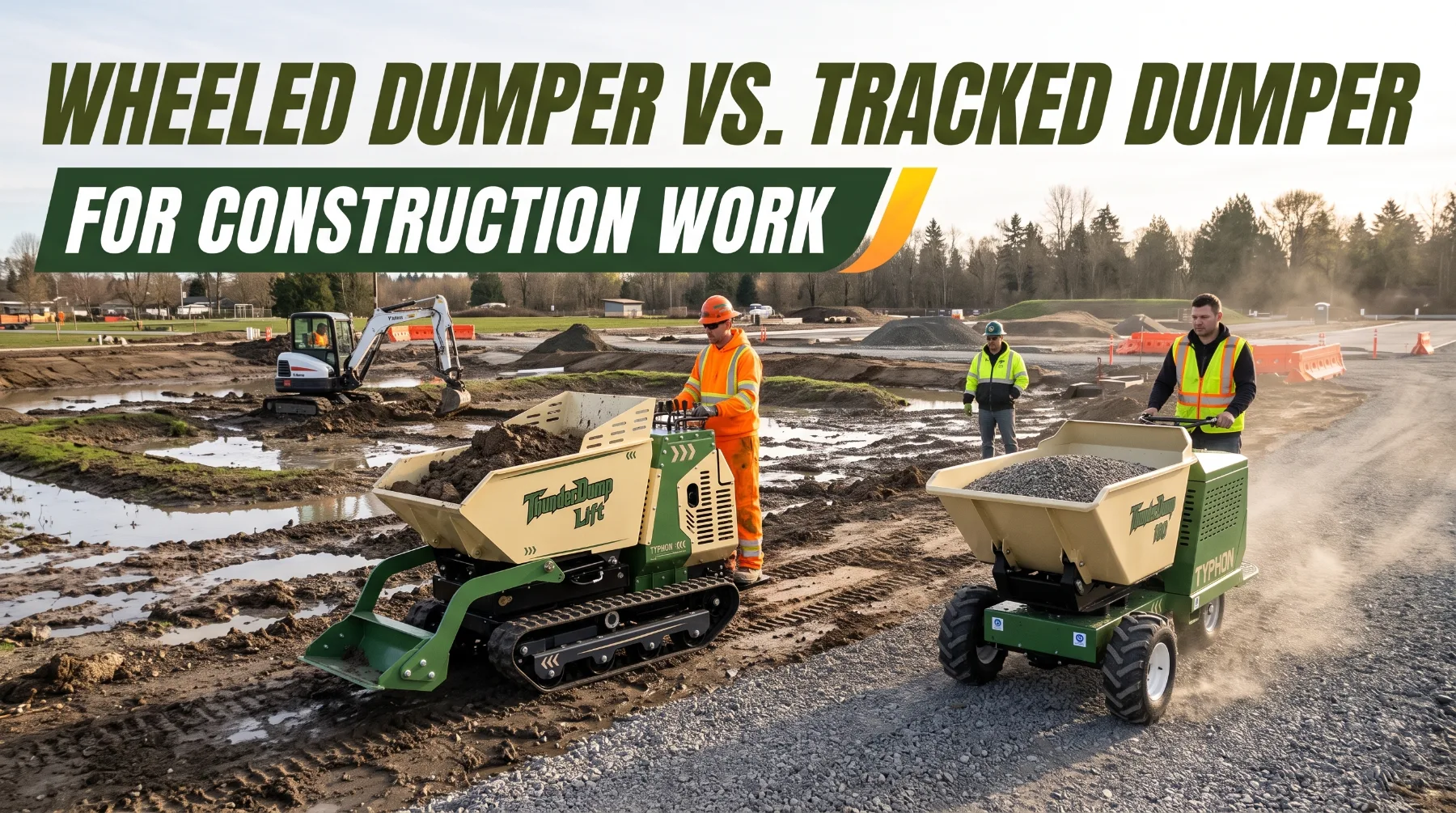Wheeled Dumper vs. Tracked Dumper for Construction Work