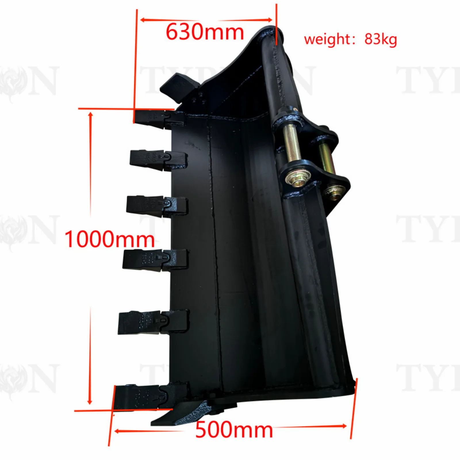 2ton Excavator Attachment 1000 mm Rock Bucket Heavy Duty Trenching Bucket 39 inch TERROR X2 PRO from American Loader — image 2