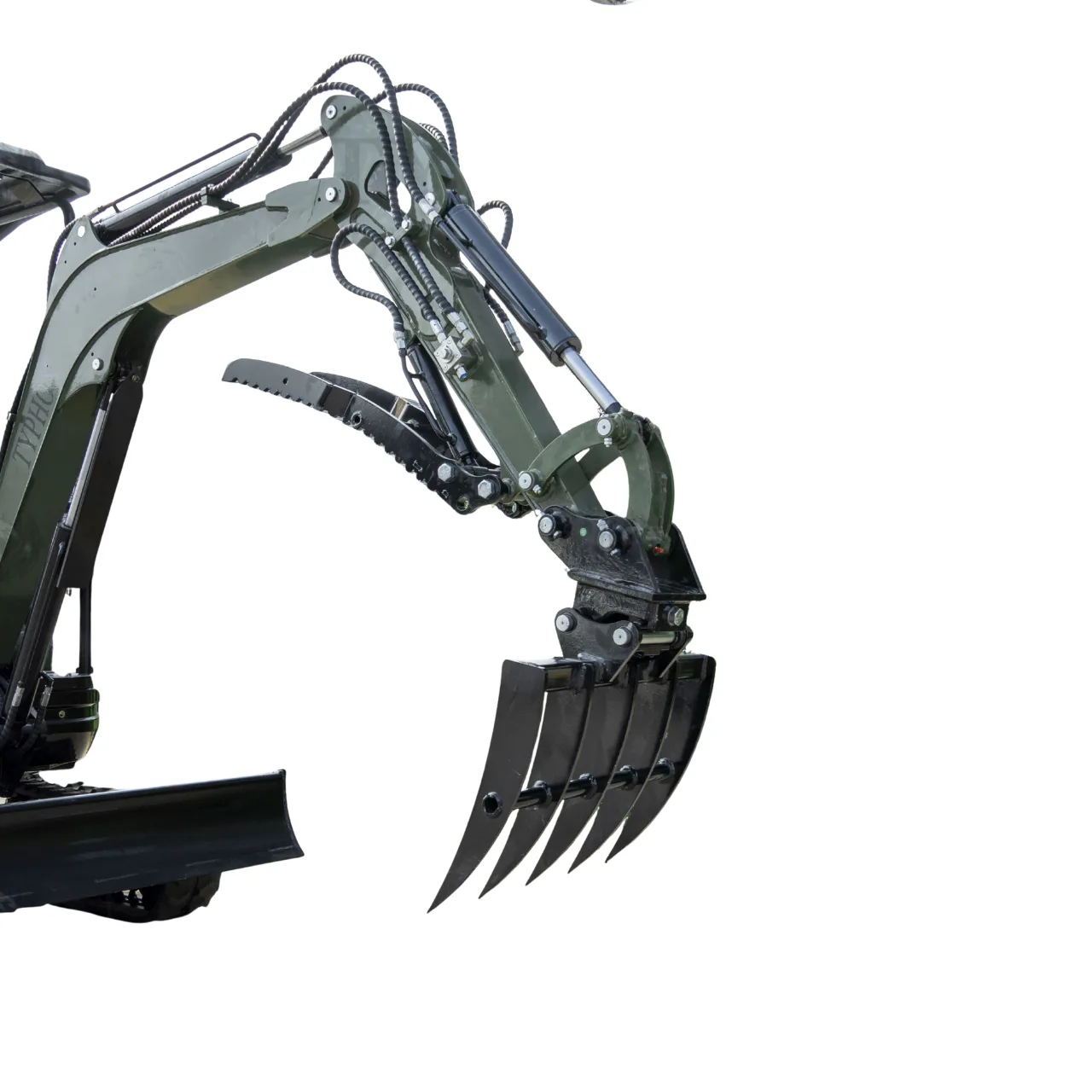 Mini Excavator Rake Compact Attachment General for for TERROR XXV and other 2.1-3 Ton Mini Excavators USA from American Loader — image 3