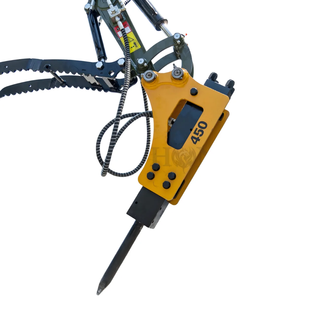Hydraulic Hammer Attachment Hydraulic Breaker Hammer for TERROR XXV and other 2.1-3 Ton Mini Excavators USA from KONSTRUCTZ